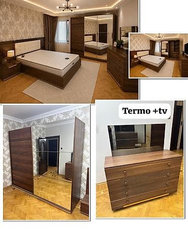 İkinəfərlik çarpayı, Termo, 2 tumba, Dolab, İşlənmiş