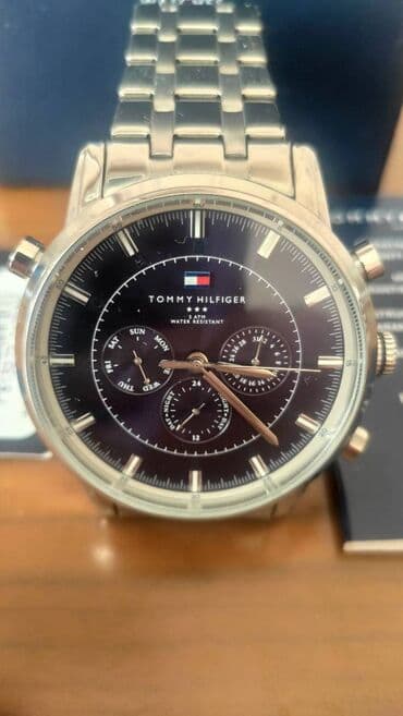 budilnik saat: İşlənmiş, Qol saatı, Tommy Hilfiger, rəng - Göy — 3