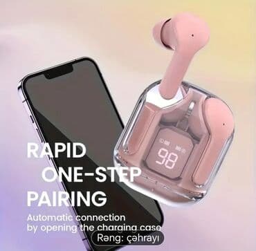 type c qulaqlıq: Новый Беспроводные (Bluetooth) Наушники, цвет - Белый — 14