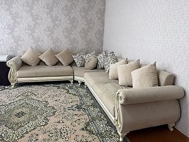 Künc divan, İşlənmiş, Açılmayan, Bazasız, Vеlur parça
