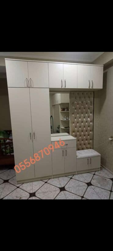 dehliz ucun oboylar: Yeni, Açılan, 2 qapılı Düz dolab, Dəhliz dolabı, Azərbaycan — 3