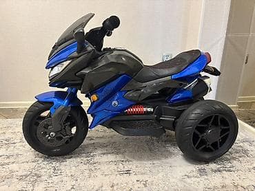 квадроцикл цена: Uşaq elektrik motosikleti – 3 təkərli, mavi rəng Xüsusiyyətlər — 5