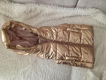 Uşaq üçün kapüşonlu jiletlər – 2 ədəd dəst 1) Qızılı metalik jilet -