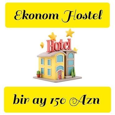 icarəsi: EM Hostel Baku 6 nəferlik ekonom otaqda bir yataq cəmi 6 Azn. Tek — 2