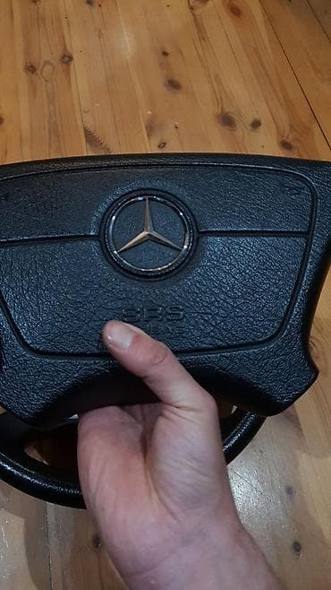 mono rul: Mercedes w202 sükan rol tam ideal vəziyyətdədir ortasi xrom — 2