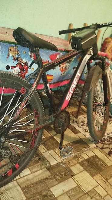 Velosiped ehtiyyat hissələri: SAFT marka dağ velosipedi - Geniş profilli 26" təkərlər, disk — 9