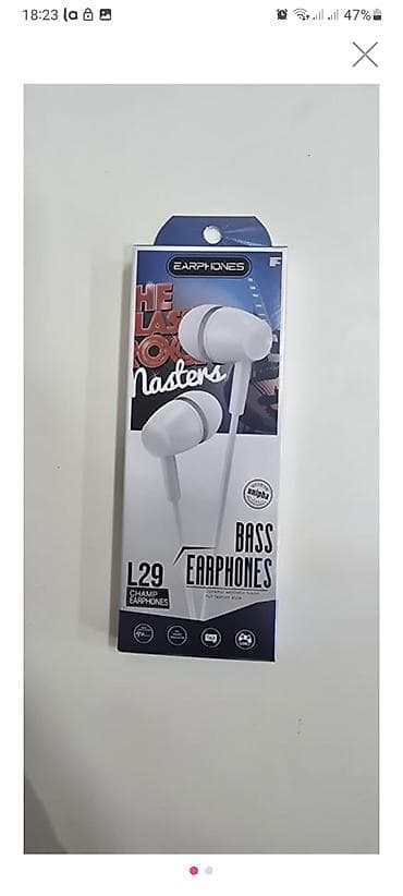 ucuz laptop: Bass Earphones L29 simli qulaqcıq - Qulaqdaxili (in-ear) dizayn, ağ — 1