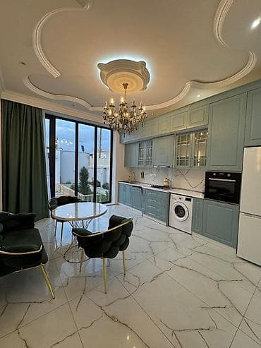 a frame ev: 2 mərtəbəli villa isti hovuzu 4 yataq otağı addelni zalı addelni — 4