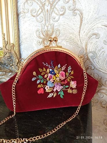 sumqayıtda canta: Əl işi çantalar naxışlarla bəzədilmiş hər birindən yalnız 1 — 1