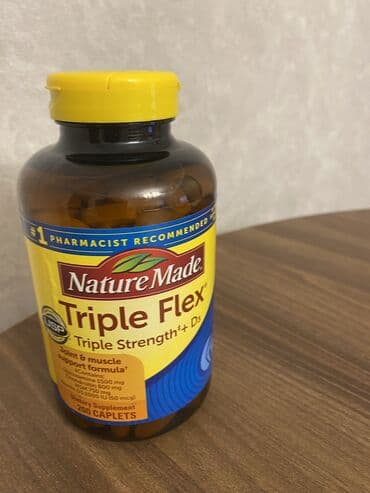 qarin ve bel piylerini eritmek: Nature Made® Glucosamine Chondroitin with MSM (широко известный как — 3