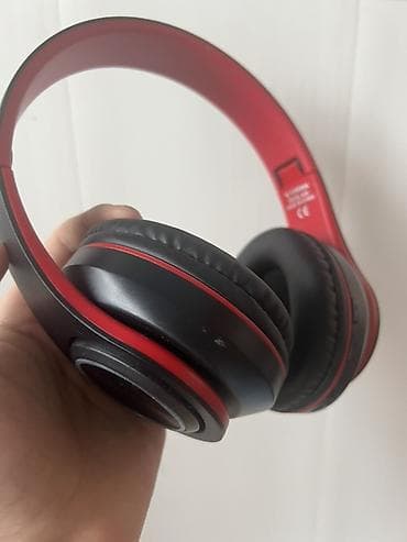 kalonka mikrafonlu: LED işıqlı simsiz qulaqlıq - Dizayn: Qulaqüstü, qara korpus, iç — 3