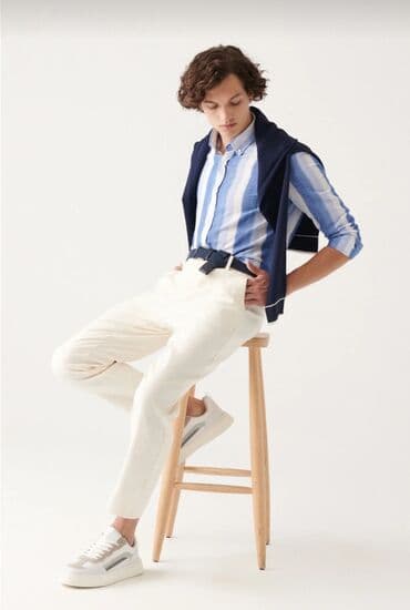 Qadın ayaqqabıları: Klassik Şalvar, M, rəng - Bej — 1