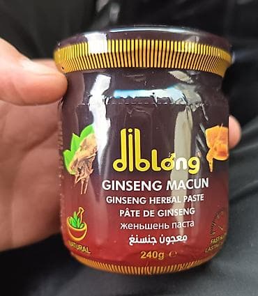 kişi ucun canta: Diblóng bitki tərkibli məhsullar dəsti 1) Diblóng Ginseng Macun – — 1