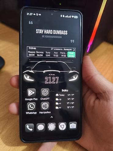 poco 3x: Poco X5 Pro 5G, 256 GB, rəng - Mavi, Sensor, Barmaq izi, Face ID — 4