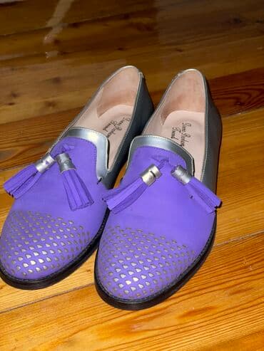 Женская обувь: Туфли, Размер: 40, цвет - Серебристый, Б/у — 2