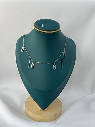 frida aksesuar.com: Gümüş rəngli zərif boyunbağı kolleksiyası - Material: gümüş rəngli — 10