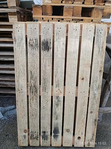 Tavan: Taxta paletlər Məhsul təsviri: eni0.80 yuzunu1.20 - Material — 4