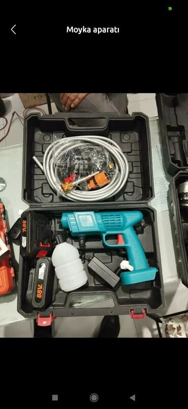 sabun qabı: Akkumulyatorlu yuyucu aparat dəsti, təmizlik işləri üçün rahat və — 1