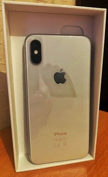 Apple iPhone: IPhone X, 64 GB, Gümüşü, Face ID — 1