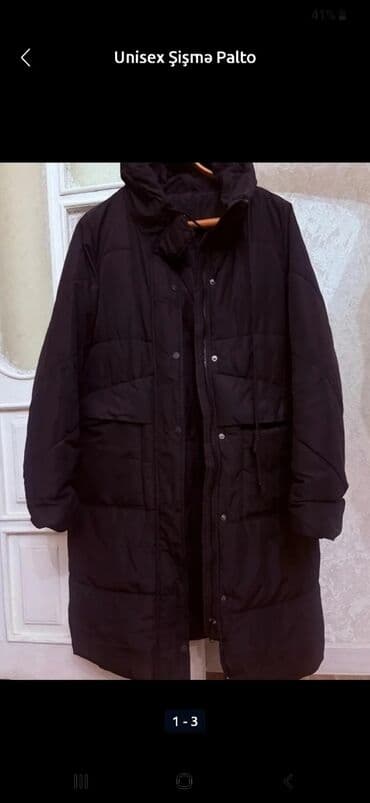 Palto, ColinS, L, rəng - Qara