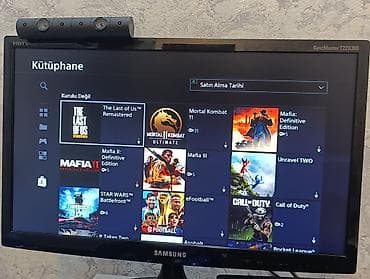 video reqstrator: PS4 slim 500GB tam komplekt 2 pult + 20 oyun yaddaşında. Sistem 13.52 — 3