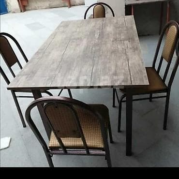 kafe üçün mebel: Kafe və restoranlar üçün 4 nəfərlik 6 nəfərlik 8 nəfərlik stul və — 5