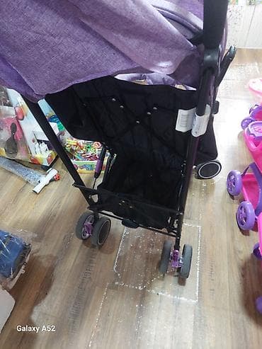 Коляски: Uşaq arabası – bənövşəyi rəng, yüngül və kompakt - Konstruksiya — 5