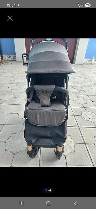 Gəzinti arabaları: Uşaq arabası – qrey rəng, kompakt və rahat model Xüsusiyyətlər: - — 1