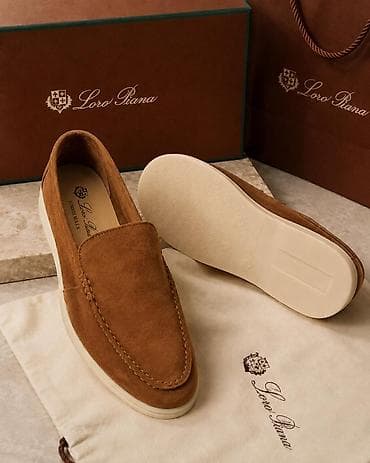 Loro Piana Summer Walk mokasinləri - Material: Zərif süet (üst — 4