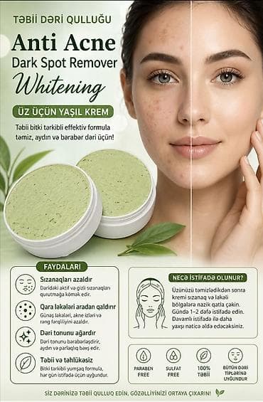 Üz kremi, Bütün dəri növləri üçün, 30 ml, Yeni, Pulsuz çatdırılma