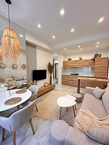 odunluq taxta: Skandinaviya-boho üslubunda tam mebel və aksesuarlarla dizayn olunmuş — 8