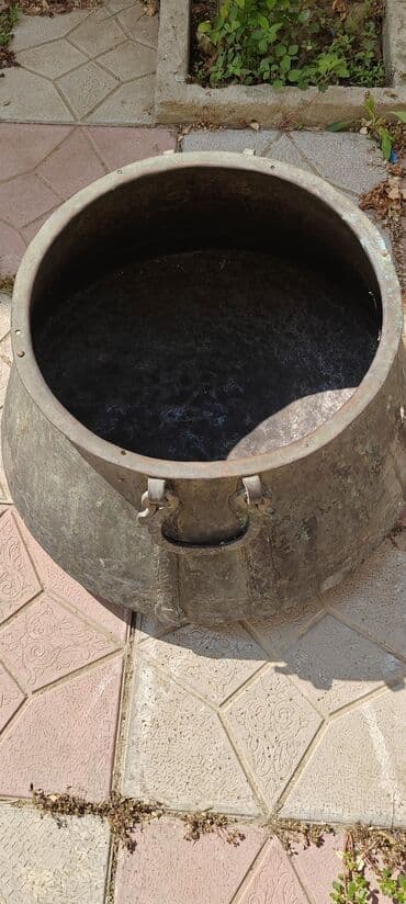 karaca qranit qazan desti: İşlənmiş, Aş qazanı, Mis — 9