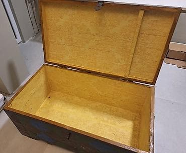 ev ucun: Taxta əl işi sandıq/kufra - Material: bərk ağac - Üslub: dekorativ əl — 2