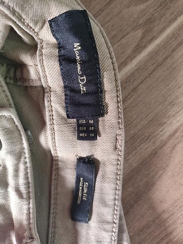 geyimler kisi ucun: Massimo Dutti kişi şalvarı - Model: Slim Fit - Ölçü: USA 34 / EUR 44 — 2
