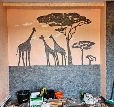 divar ucun işıq: Dekorativ divar örtüyü – teksturlu boya/şpaklyovka sistemi - İnteyer — 8