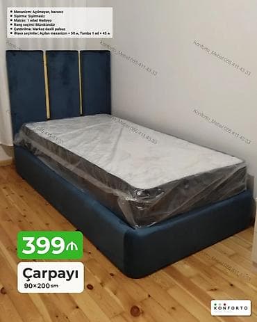 Çarpayı – 90×200 sm • Mexanizm: Açılmayan, bazasız • Sıyırma
