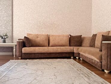 Кухонные гарнитуры: Угловой диван, Велюровая ткань — 5