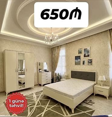 Yataq otağı mebel dəsti Qiymət: 650₼ Təhvil: 1 günə (şəkildə