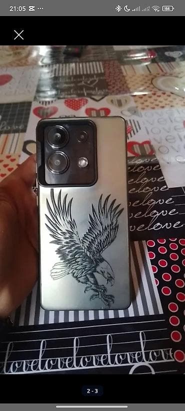 x96 mini tv box: Redmi Note 13, 256 GB, rəng - Qara, Barmaq izi — 1