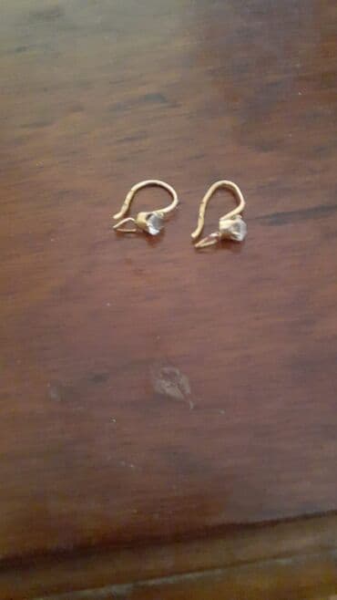 Аксессуары: Серьги, Желтое золото, 1 г, Бесплатная доставка — 3