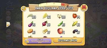metal fermalar: Hay Day hesabı - Səviyyə: 91 - Oyun daxili valyuta: təxminən 4 246 — 4