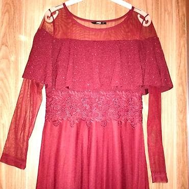 Toy paltarları və aksesuarları: Zərif bordeaux rəngli uzun ziyafət paltarı. - Model: Uzun — 3