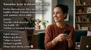 lalafoda iş elanları: Xanımlar üçün iş imkanı (Faberlic) Evdən idarə olunan əlavə qazanc — 1