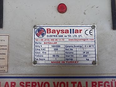 ev perdesi: Baysallar Servo Voltaj Regülatörü - Marka/model: Baysallar (BMS) — 3
