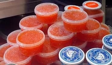 balta: Kamçatka keta ikrası – təbii qırmızı ikra - Növ: Keta (chum salmon) — 3