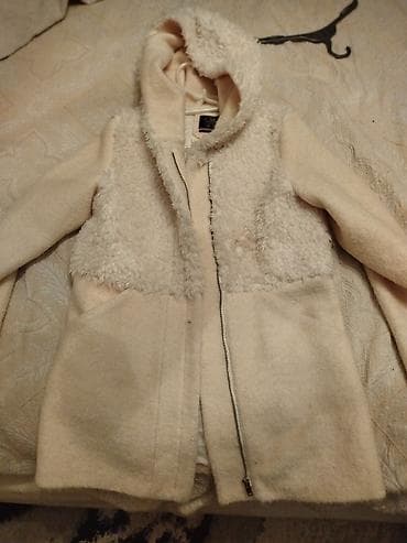 alt geyimler: CKH Clockhouse qadın paltosu - Rəng: açıq krem/bej - Ölçü: EUR 38 — 1