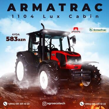 karatas traktor: 🔖 Armatrac 1104lux Cabin traktoru Aylıq ödəniş 583 AZN 💶 20% ilkin — 1
