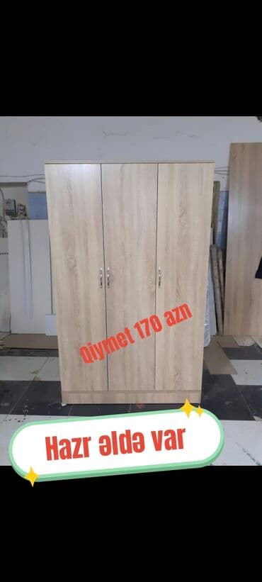 mətbəx skaflari: Yeni, Açılan, 3 qapılı Düz dolab, Qarderob, paltar dolabı, Azərbaycan — 8
