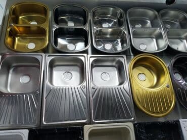 мойки для кухни в баку: Новый Прямоугольная Кухонная мойка, Без шкафа, Нержавейка, Доставка в районы, Самовывоз, Платная доставка — 1