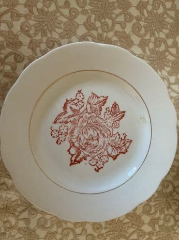 boşqab: Boşqablar, 2 ədədli dəst, rəng - Ağ, Farfor, SSRİ — 2